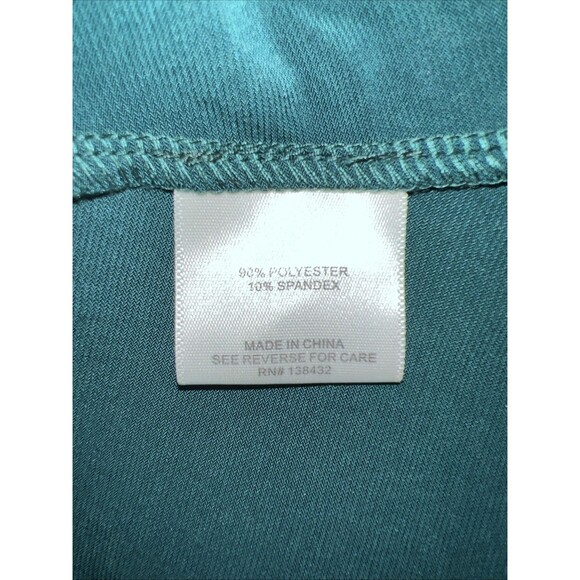 ModCloth Green Midi Dress Large Fit Flare Stretch Cinch Waist Pleated Sleevless - Picture 6 of 11